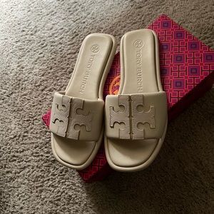 Tory Burch sandals Double T sport slide